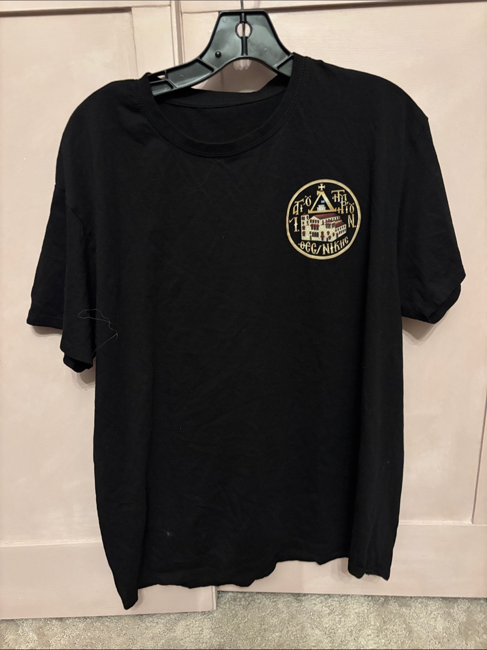 Black Graphic Short-Sleeve Men's T-Shirt